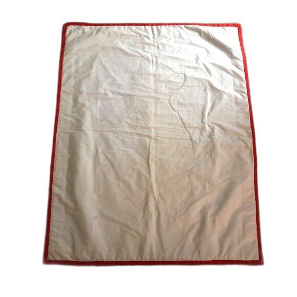 Handmade Calico WINNIE The POOH Crib Quilt w/Knot Ties Comforter Nursery 34x44 - Picture 11 of 12